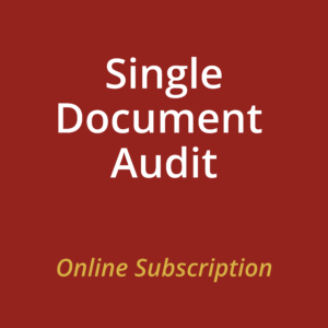 Single Document Audit
